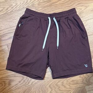 Vuori Men's Dark Brown Athletic Shorts